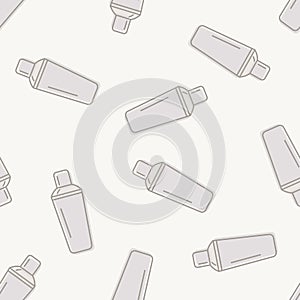 Seamless pattern of metal cocktail shaker in flat style. ready to use for cloth, textile, wrap and other