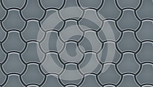 Seamless pattern of milano cobblestone pavement