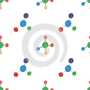 Seamless pattern with molecule