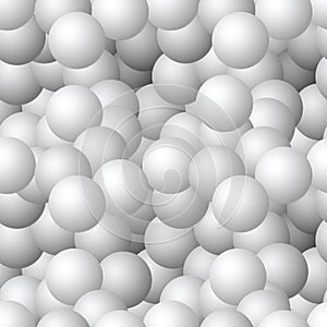 Seamless pattern - monochrome matt balls photo