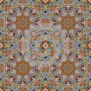 Seamless pattern, mosaic of fabric