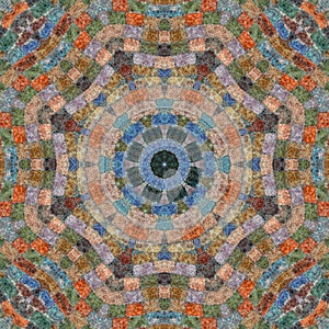 Seamless pattern, mosaic of fabric