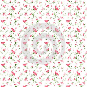 Seamless pattern Motifs scattered random vector texture