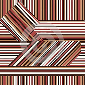 Seamless pattern with motley stripes, All elements of composition located on separate layers and can be easy editable