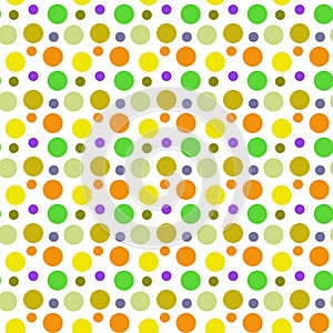 Seamless background of colored circles.