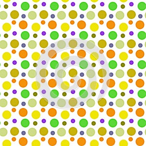 Seamless background of colored circles.