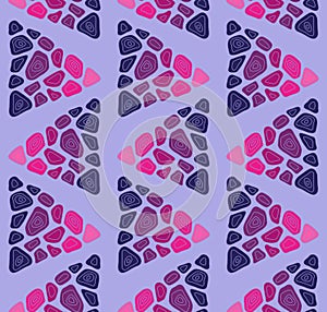 Seamless pattern with multicolored abstract triangles