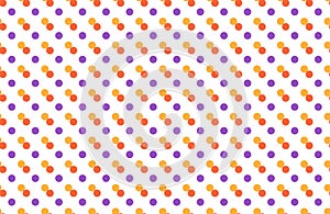 Seamless pattern with multicolored dots isolated on white