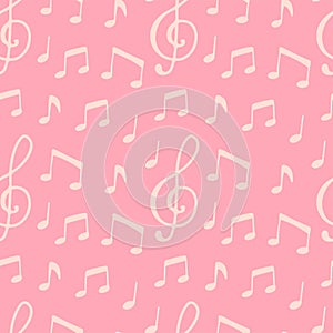 Seamless pattern  with music note