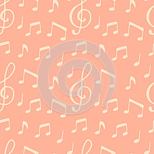 Seamless pattern  with music note