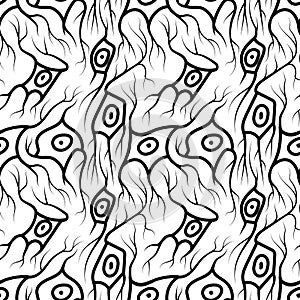 Seamless pattern with neurons