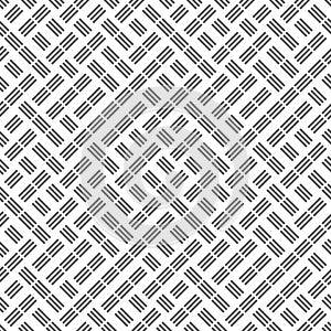 Seamless pattern with oblique black segments
