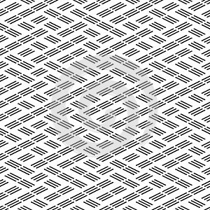 Seamless pattern with oblique black segments