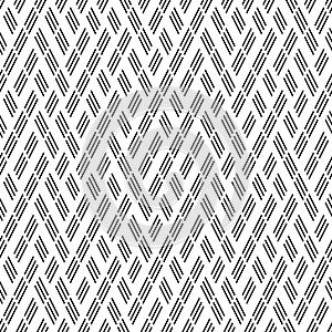 Seamless pattern with oblique black segments