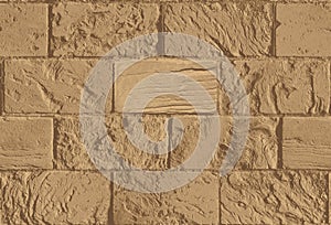 Seamless pattern with old brown brick wall