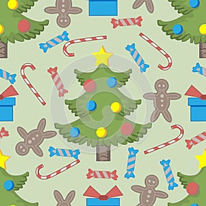 Seamless pattern ore background  Merry Christmas and Happy New Yea e 59
