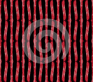 Seamless pattern with Organic Stripes in Red tones and Black