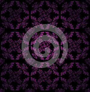 Seamless pattern, ornament lilac fl