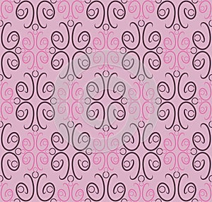 Seamless pattern, ornamental wallpaper, vector