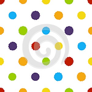 Seamless pattern with paint blobs