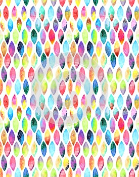 Seamless pattern of paint splash watercolor drops