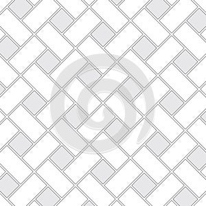 Seamless pattern of paving slabs in the form of squares and rectangles