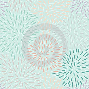 Seamless Pattern with Petals