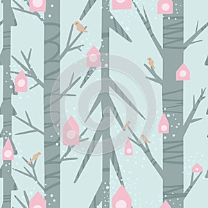 Seamless pattern of pink creeping flowers on a dark background. Design for dress, fabric, wallpaper. Nice pattern in a