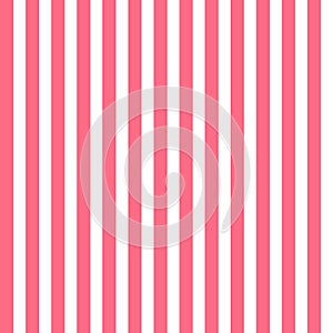 Seamless pattern with pink and white vertical stripes
