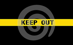Seamless pattern police yellow stripes keep out, with a suspicion of danger. Background police tape, infinite ribbon. Caution text