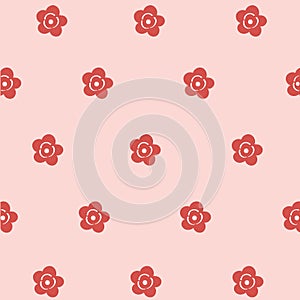 Seamless pattern pretty pink flower art