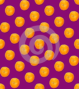 Seamless pattern with pumpkin. Autumn abstract seamless pattern made from Pumpkins on the purpule background. Pumpkin quality