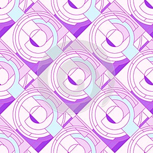 A seamless pattern with purple details, lines.