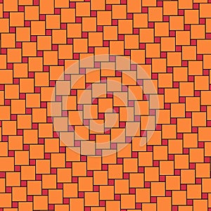 Seamless pattern. Pythagorean tiling. Squares tessellation. Repeated color checks ornament. Square, check shapes background.