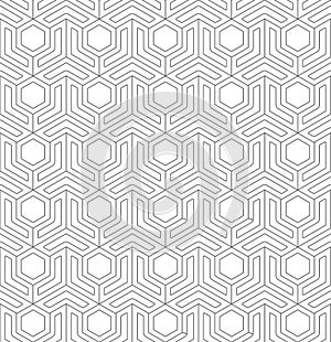 Seamless pattern of randomly connected lines for textiles, texture, creative design and simple backgrounds