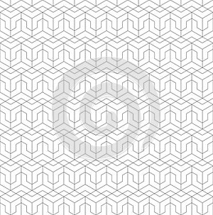 Seamless pattern of randomly connected lines for textiles, texture, creative design and simple backgrounds