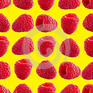 Seamless pattern with raspberry. Berries abstract background. Raspberry pattern for package design