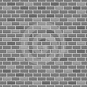 Seamless pattern raw brick wall background vector illustration