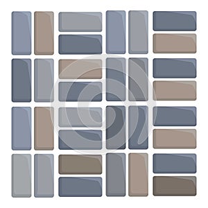 Seamless pattern of rectangular tiles forming geometric design