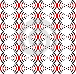 Seamless pattern red-black-white.