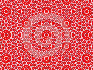 seamless pattern with red circles
