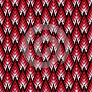 Seamless pattern with red elements