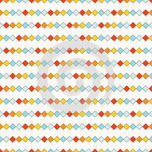 Seamless pattern with repeated squares. Horizontal lines background. Mosaic wallpaper. Minimalist geometric ornament.