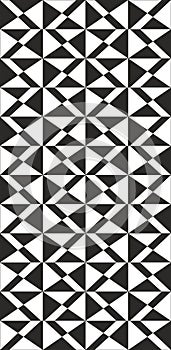 Seamless pattern repeating geometric elements vector image