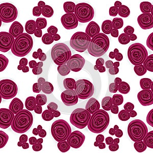Seamless pattern with roses illustration.