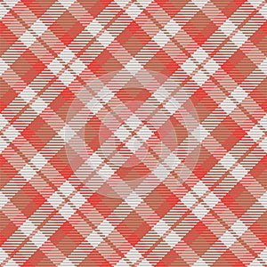 Seamless pattern of scottish tartan plaid. Christmas background with check fabric texture. Vector backdrop striped textile print