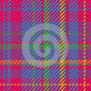 Seamless pattern of scottish tartan plaid. Repeatable background with check fabric texture. Vector backdrop striped textile print