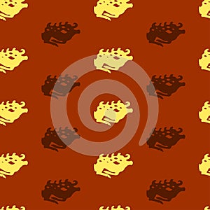 Seamless pattern scythian animals style.