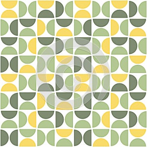 Seamless pattern with semicircles.