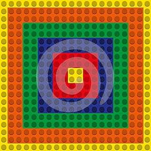 Seamless pattern - a set of multicolored blocks of the designer.